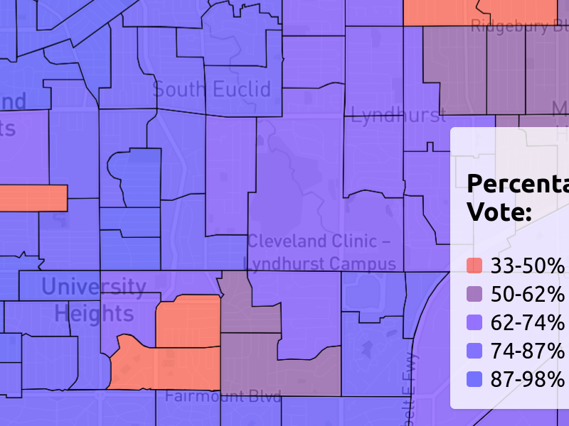 View the 2020 Presidential results of Cuyahoga County